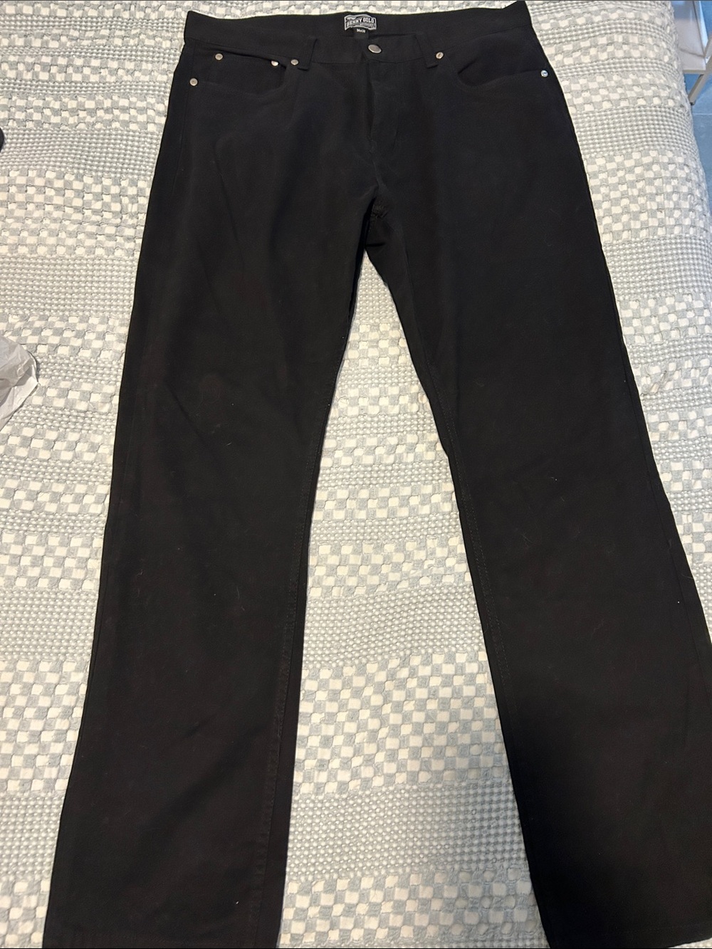 Men's Straight-Leg Jeans in Black